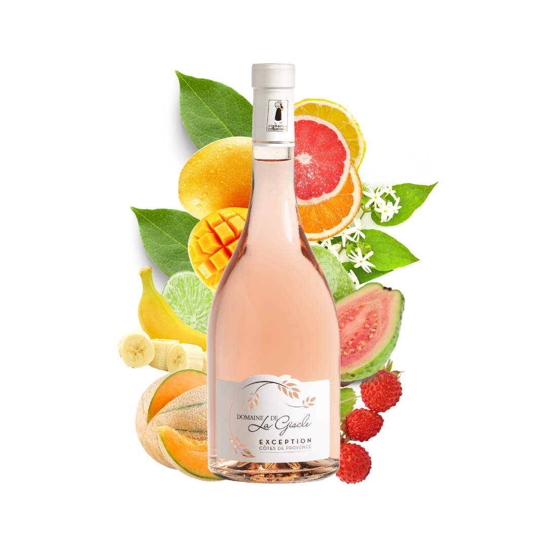Verre de rosé Exception - Domaine de la Giscle