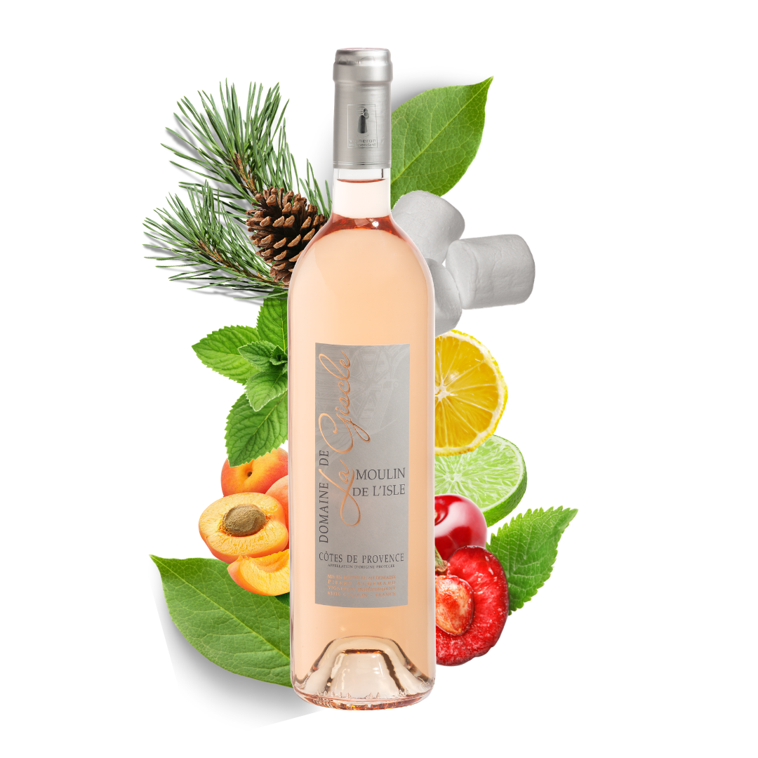 Verre de rosé Moulin de l'Isle